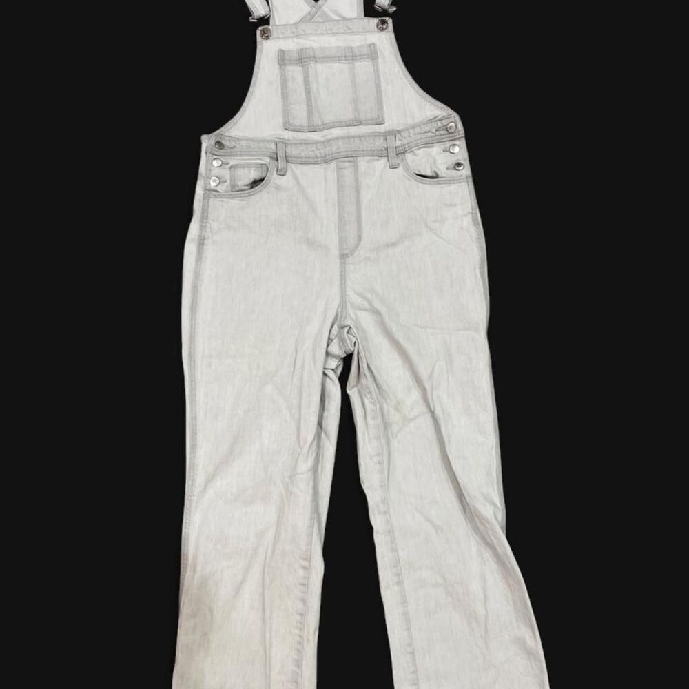 Universal-thread Women's Grey and White Dungarees-overalls